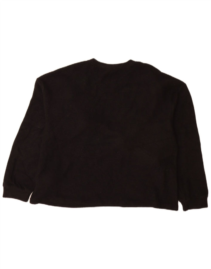 Zara Damen-Sweatshirt in Übergröße, Gr. 10, Größe S, schwarz, gepunktet