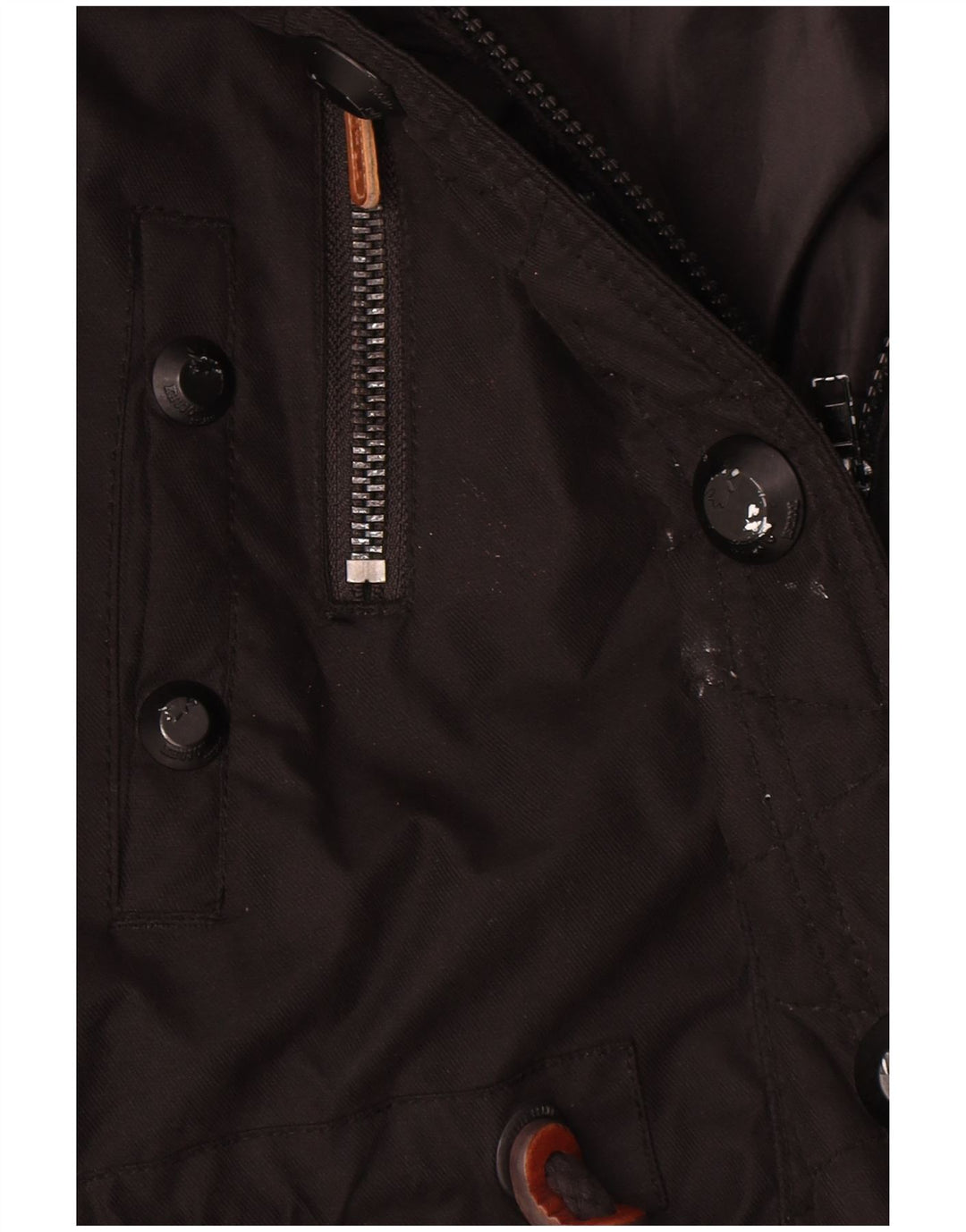 KHUJO Damen Parka Jacke UK 14 Medium Schwarz Polyester