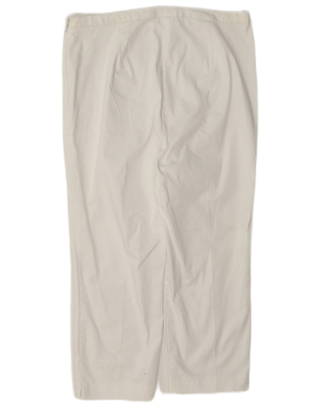 Marks & Spencer Damen Caprihose UK 12 Medium W30 L21 Weiße Baumwolle