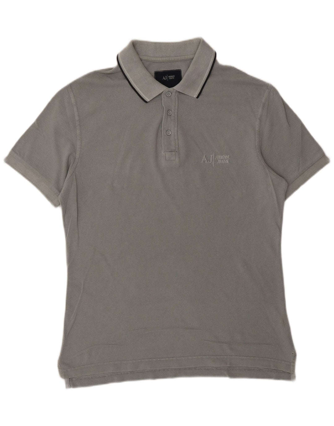 ARMANI JEANS Herren-Poloshirt aus mittelgrauer Baumwolle