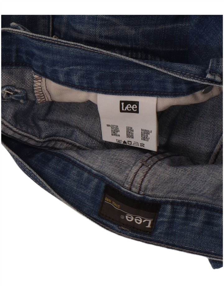 Lee Herren Zed Straight Jeans W38 L30 Blaue Baumwolle