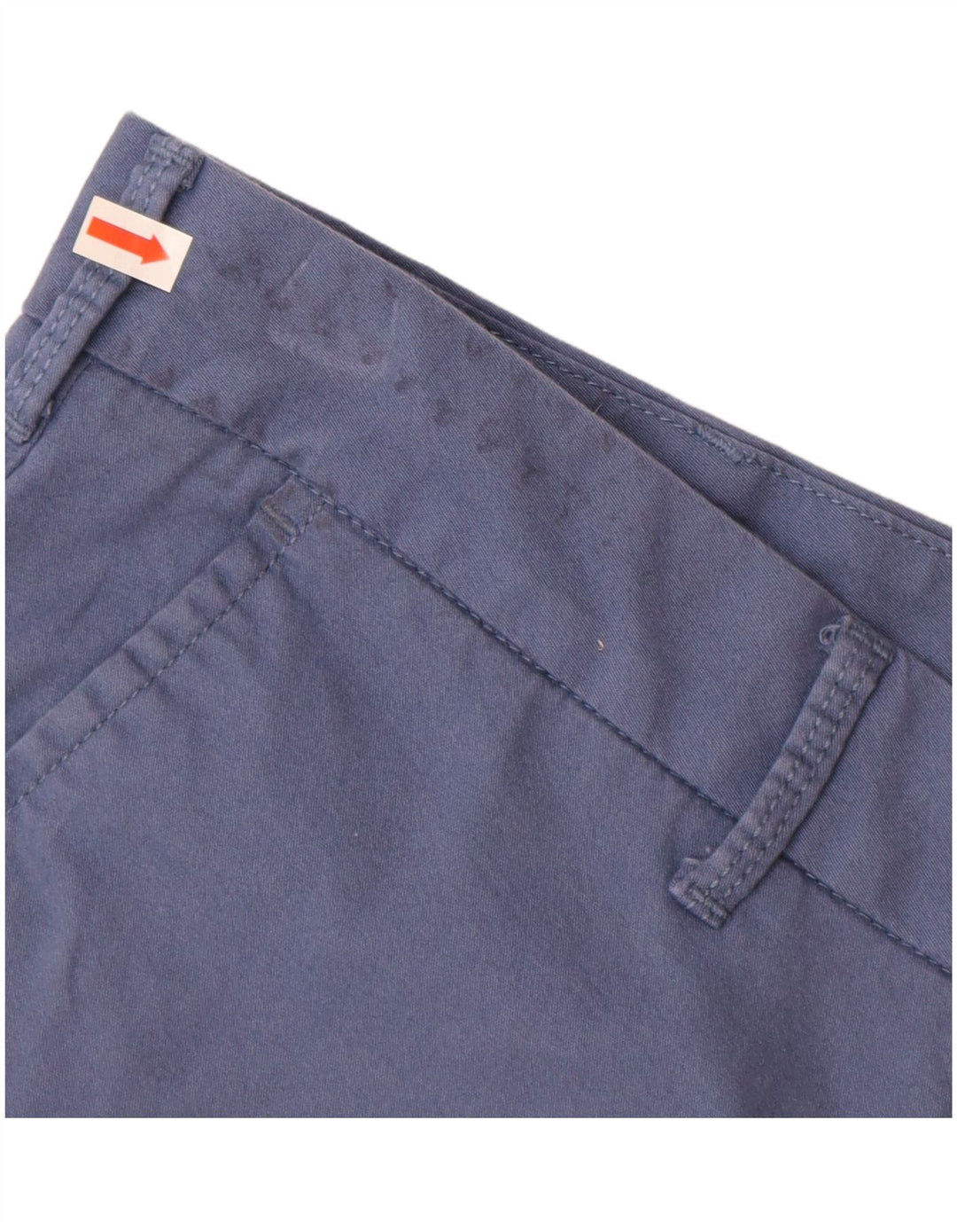 IZOD Herren Salt Water Chino Shorts W38 XL Blaue Baumwolle