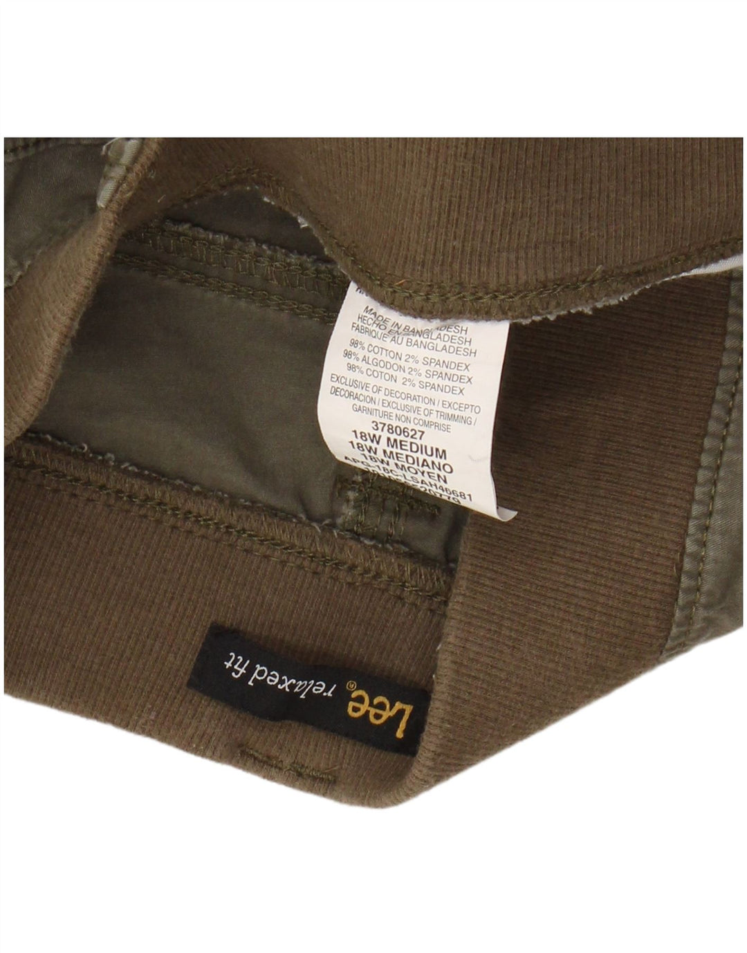 LEE Damen-Cargoshorts mit entspannter Passform, US 18, 2XL, W40, Khaki, Baumwolle