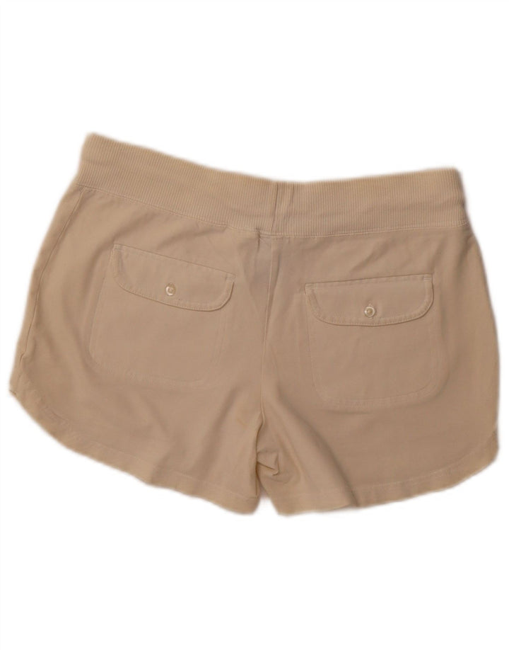 NIKE Womens Sport Shorts UK 10/12 Medium  Beige