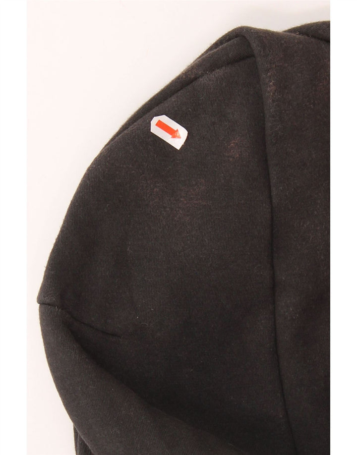 ADIDAS Herren-Kapuzenpullover mit Reißverschluss, mittelschwarz, Baumwolle