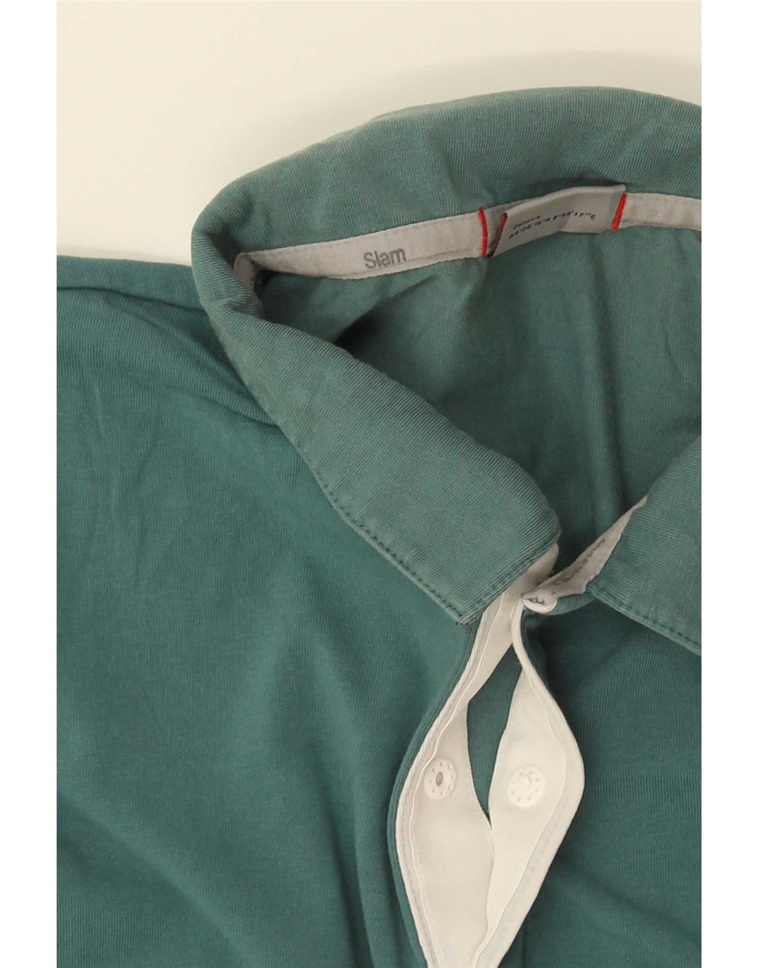 Slam Damen Poloshirt UK 14 Large Blau Baumwolle