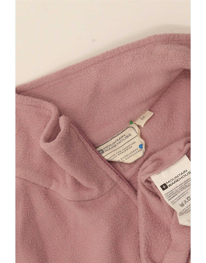Mountain Warehouse Herren-Fleecepullover mit Reißverschluss am Kragen, Größe S, Rosa, Polyester