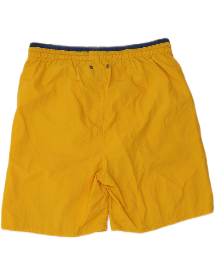 AVIREX Mens Swimming Shorts Large Yellow Polyester