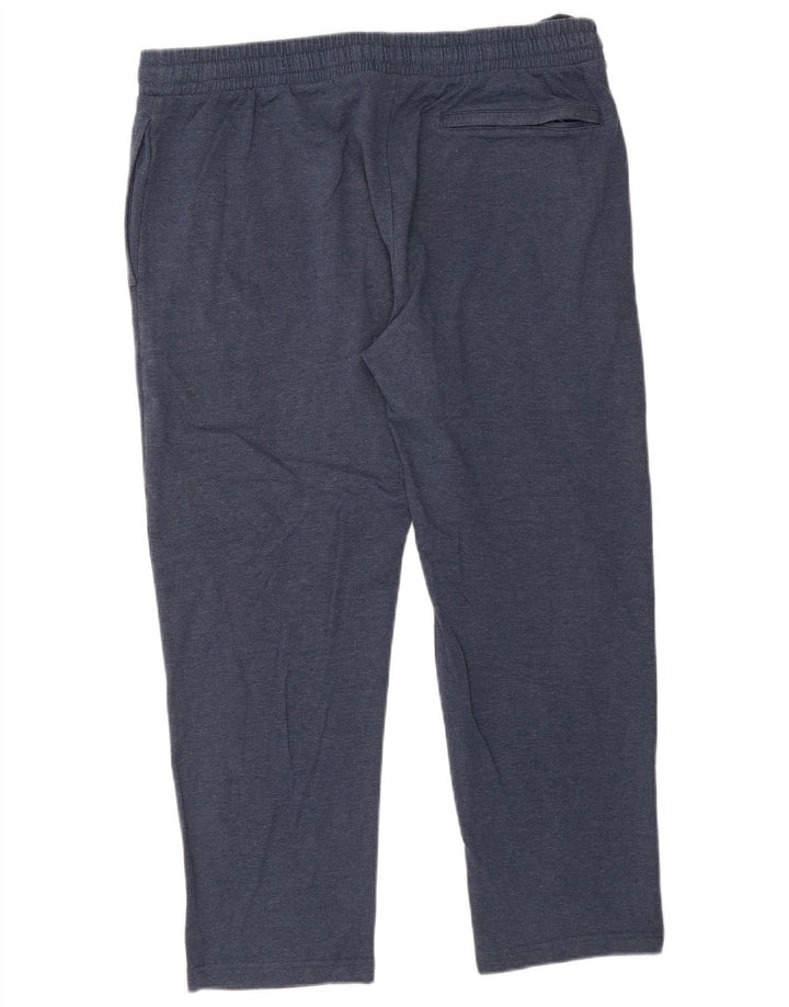 Marks & Spencer Herren kurze Trainingshose mit normaler Passform, 2XL, Blau, Baumwolle