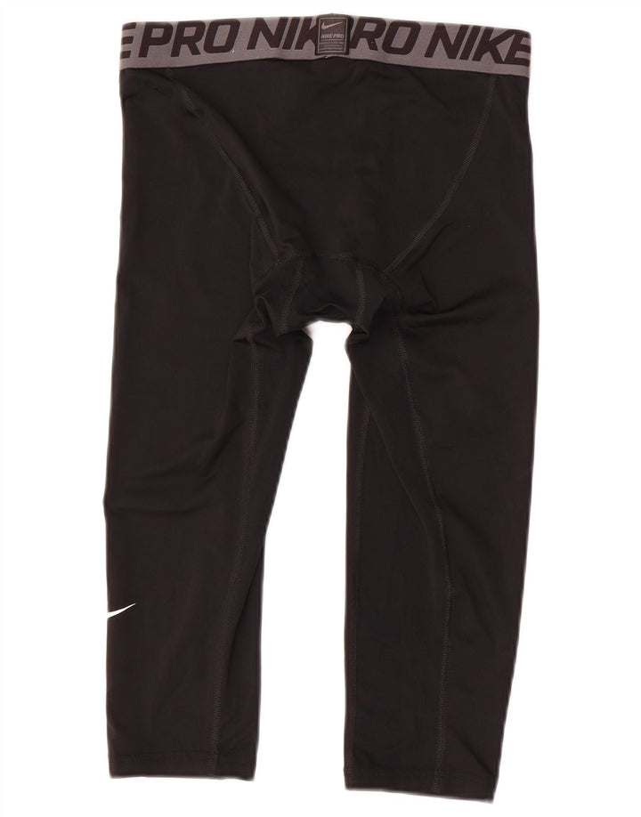 Nike Herren Kompressions-Capri-Leggings mit Grafik, mittelgroß, Schwarz