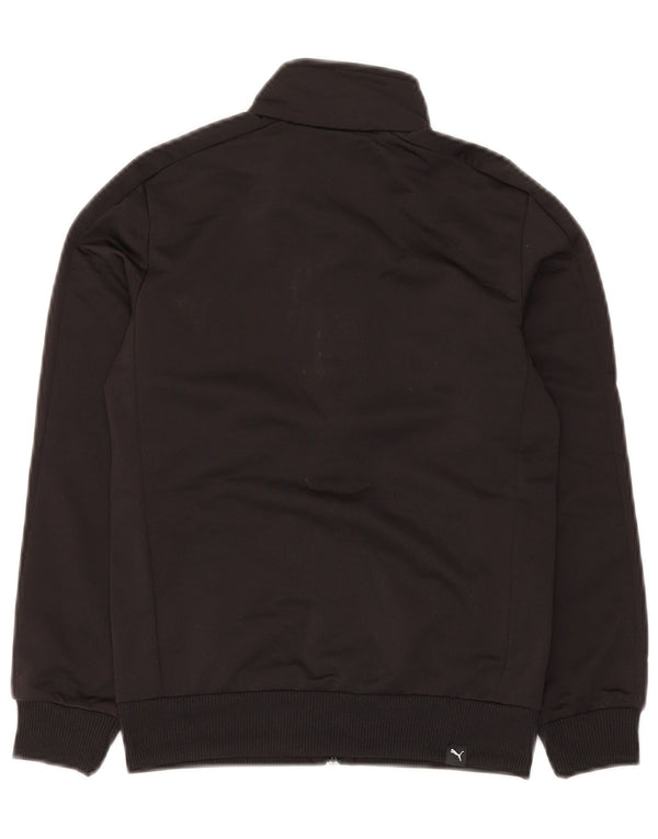 PUMA Jungen Grafik-Trainingsanzug-Top-Jacke, 9–10 Jahre, mittelschwarzes Polyester