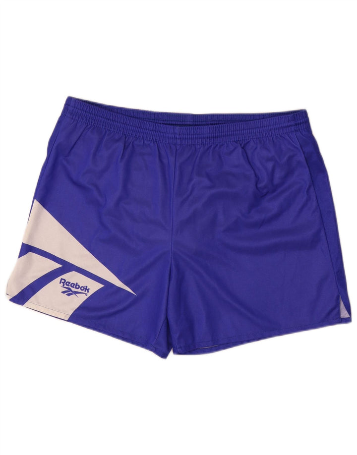 Reebok Herren-Sportshorts, groß, blau, Farbblock