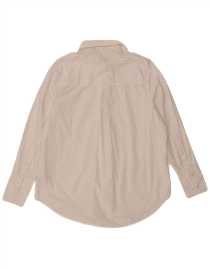 Cos Damen-Oversize-Hemd, EU 36, Größe S, weiße Baumwolle