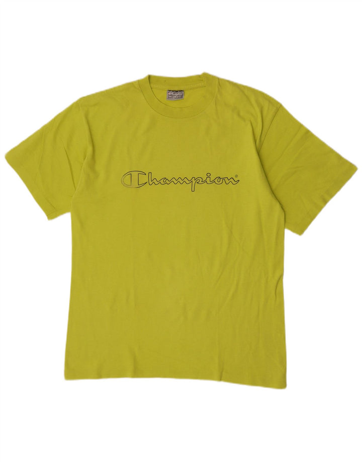 Champion Herren-T-Shirt mit Grafik, mittelgrüne Baumwolle
