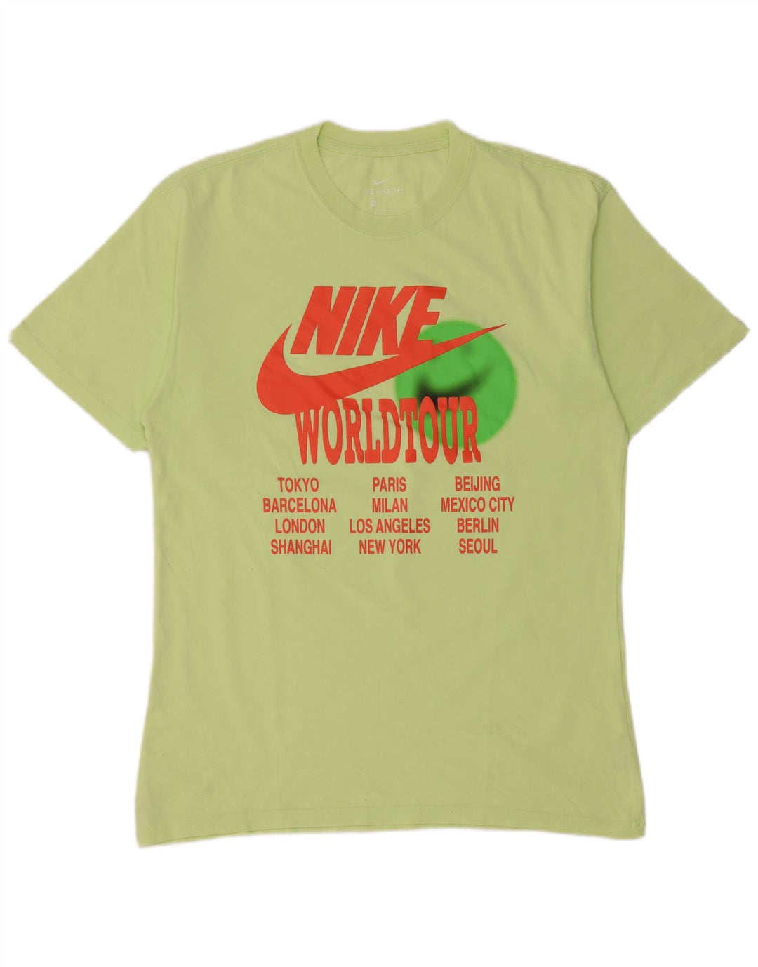 Nike Herren-T-Shirt mit Grafik, Größe S, grüne Baumwolle