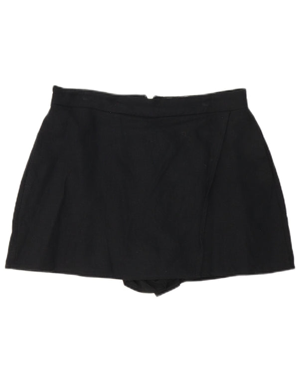 Hollister Damen-Skort-Minirock, Größe L, W34, Schwarz, Leinen