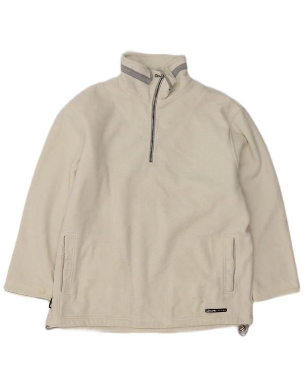 Lotto Damen-Fleecepullover mit Reißverschluss am Hals, UK 18, XL, gebrochenes Weiß, Polyester