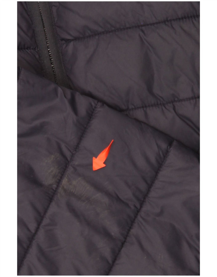 CREW CLOTHING Wattierte Damenjacke UK 16 Large Marineblaues Nylon