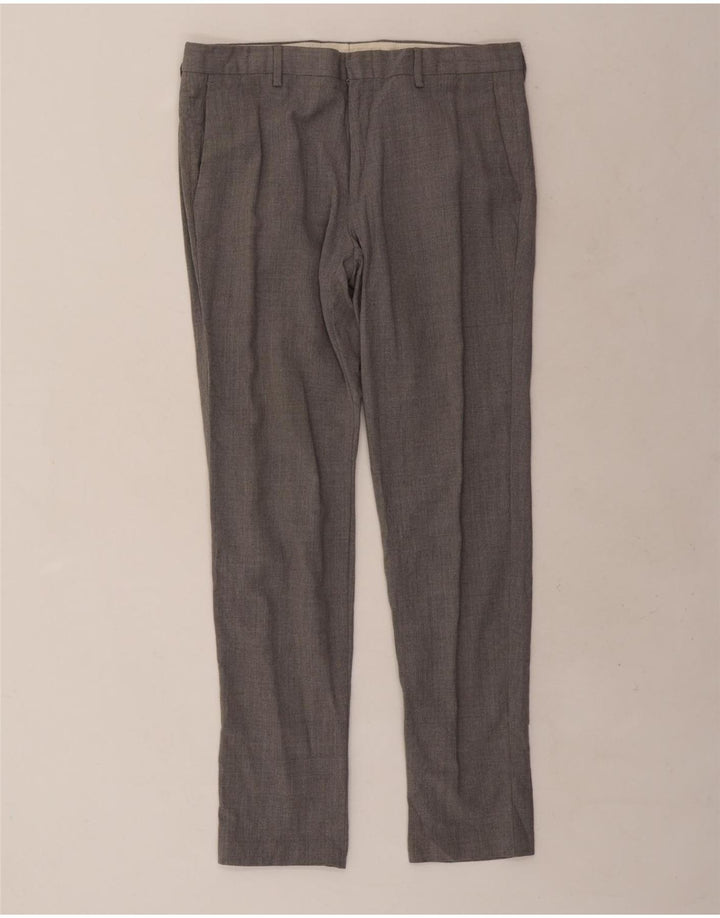 J. Crew Herren Ludlow Slim Anzughose W33 L30 Graue Wolle
