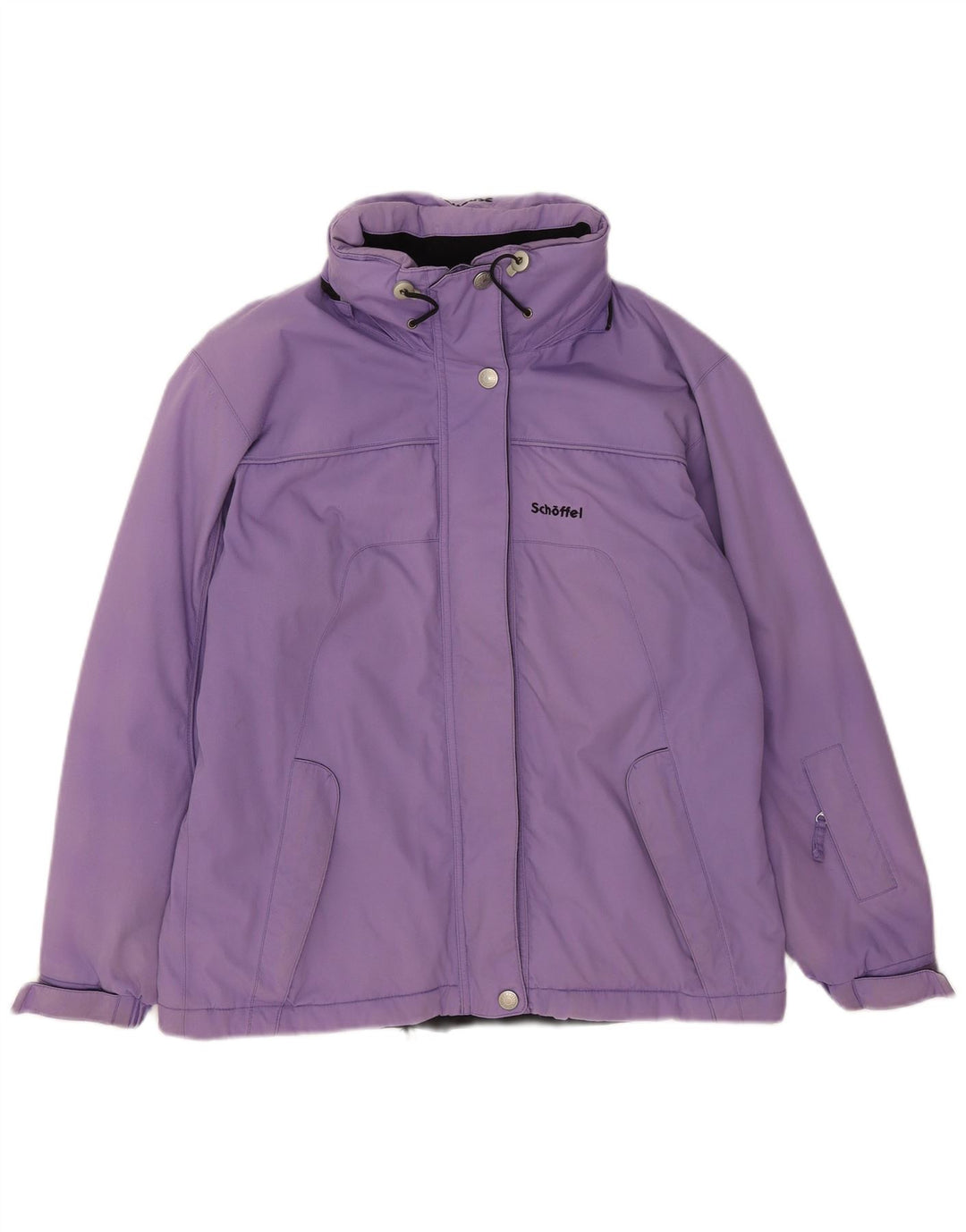 Schöffel Damen Skijacke mit Kapuze UK 16 Large Lila Polyamid