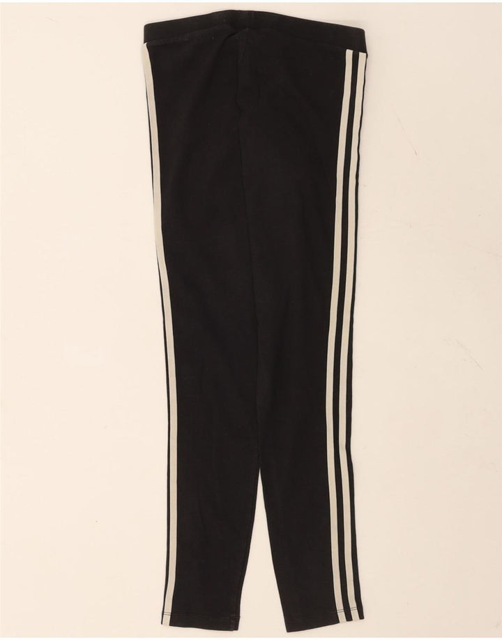 Adidas Damen Leggings UK 8 Small Schwarz