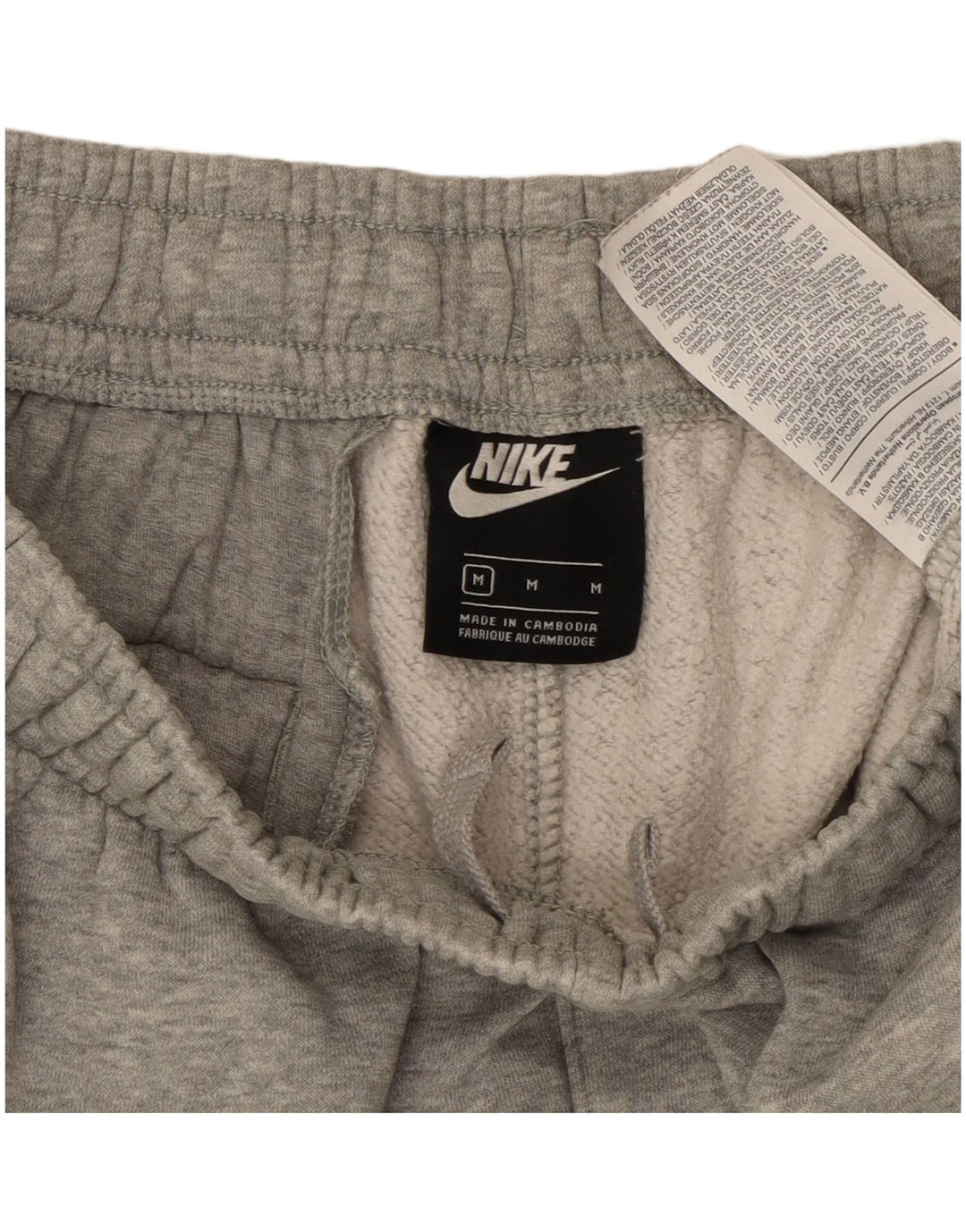 NIKE Herren-Trainingshose, Jogginghose, mittelgraue Baumwolle
