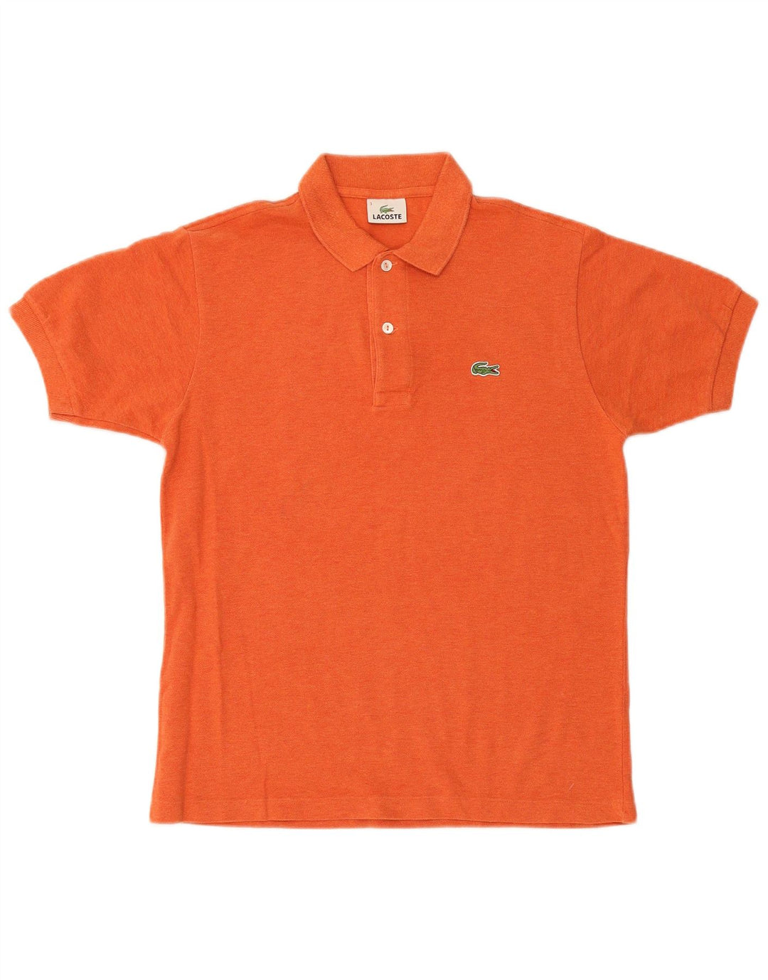 Lacoste Herren Poloshirt Größe 3 Small Orange Baumwolle