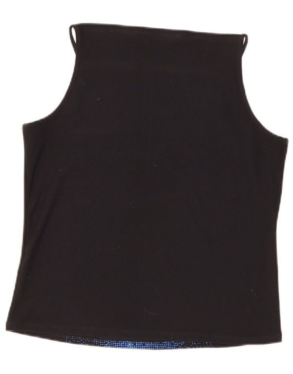 Dorothy Perkins Damen Cami Top UK 16 Large Schwarz Polyester