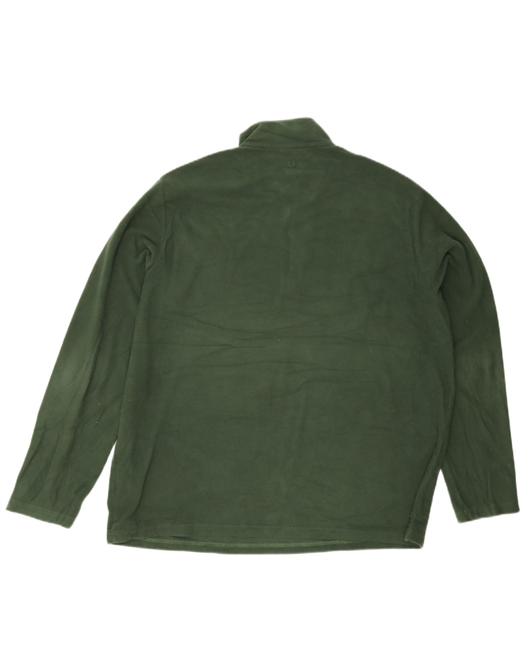 Mountain Warehouse Herren-Fleecepullover mit Reißverschluss am Kragen, 2XL, grünes Polyester