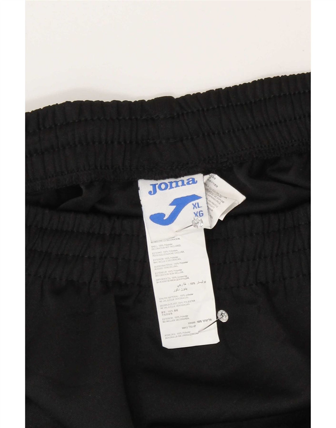 Joma Herren-Trainingshose XL, schwarzes Polyester