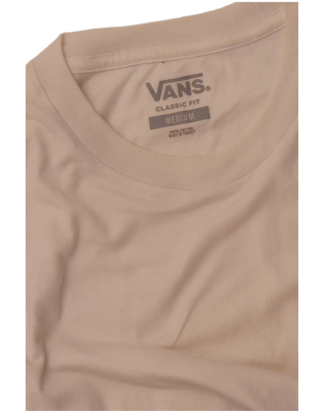 VANS Herren-T-Shirt mit klassischer Passform, Mittelweiß, Farbblock