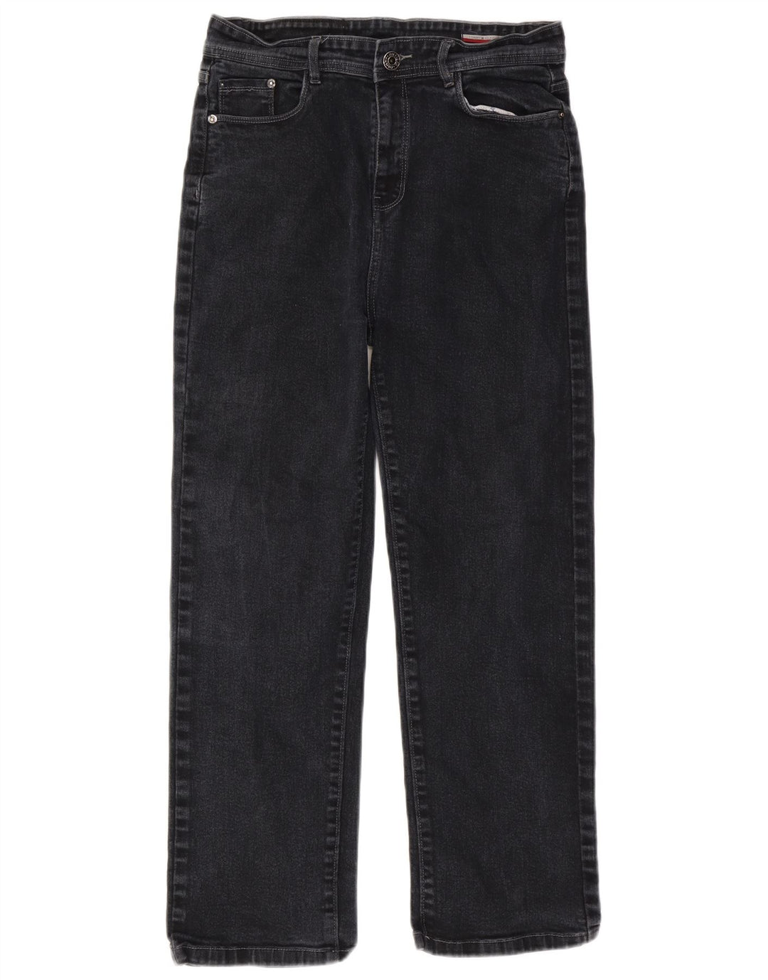 Tommy Hilfiger Herren Straight Jeans W32 L27 Schwarz