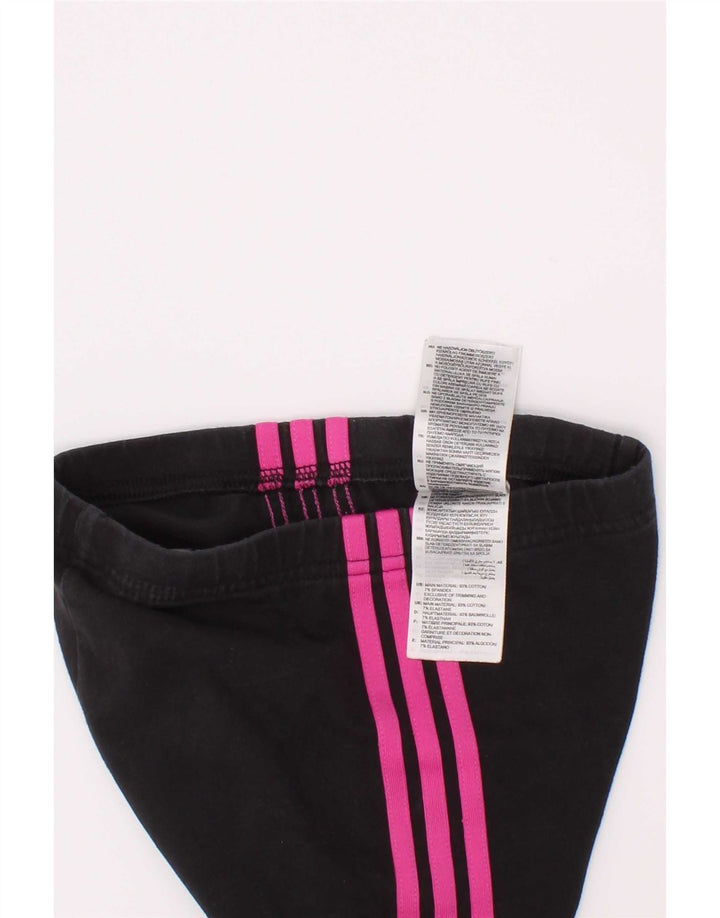 Adidas Mädchen-Leggings, 3–4 Jahre, schwarze Baumwolle