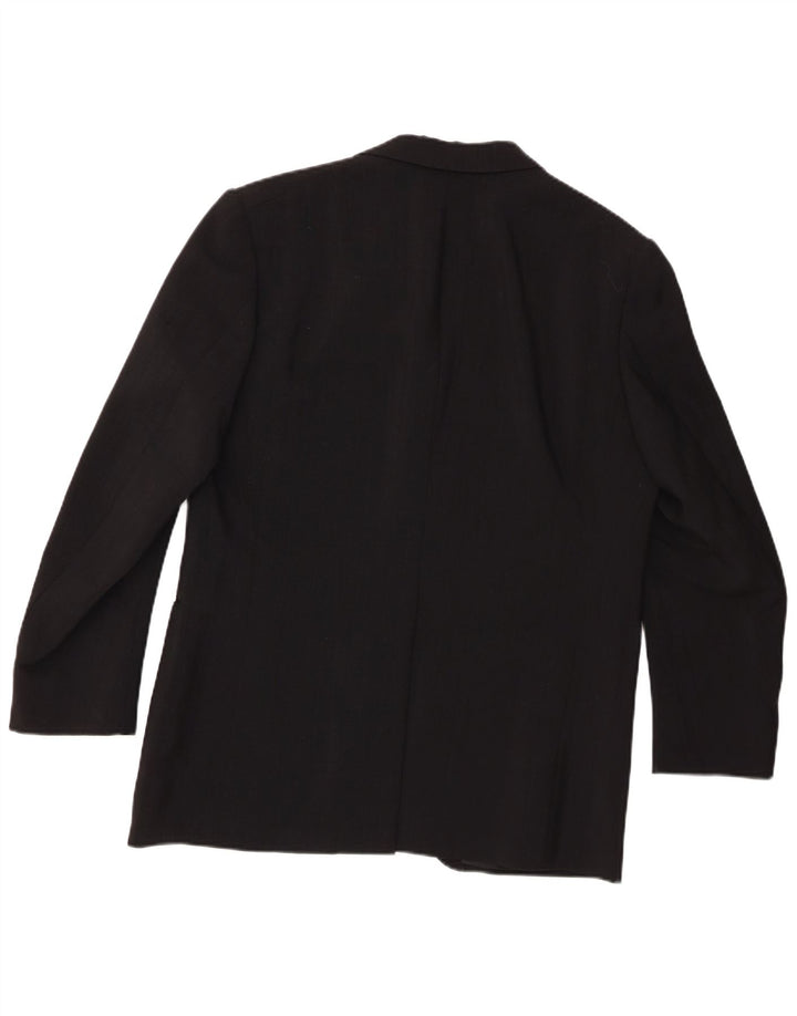 Pierre Cardin Herren 3-Knopf-Blazerjacke UK 38 Mittelschwarze Wolle