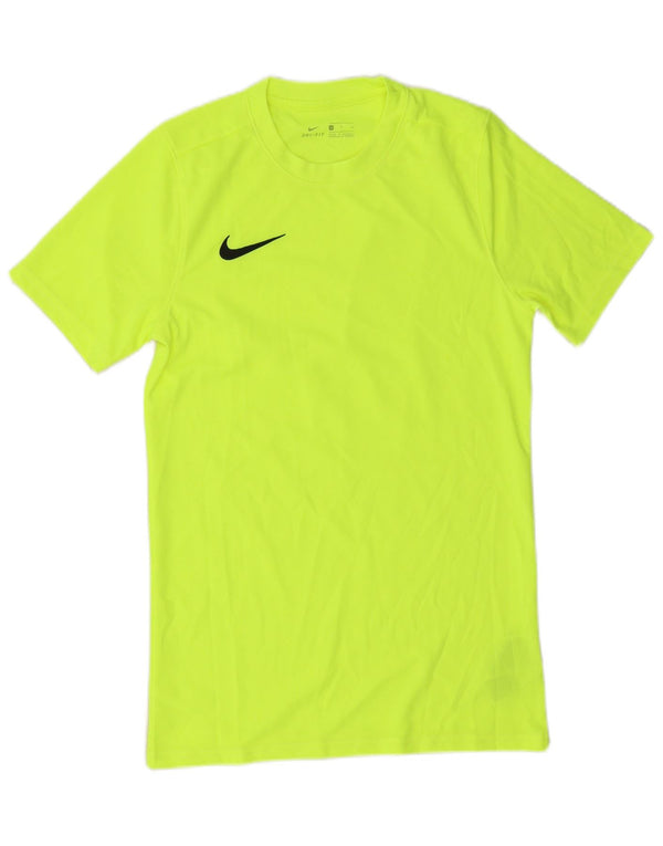 Nike Herren Dri Fit T-Shirt Top Small Grün Polyester