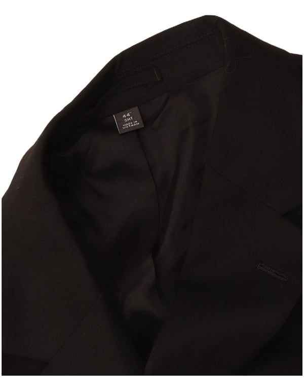 Marks & Spencer Herren-Blazer mit 2 Knöpfen, UK 44, XL, Schwarz