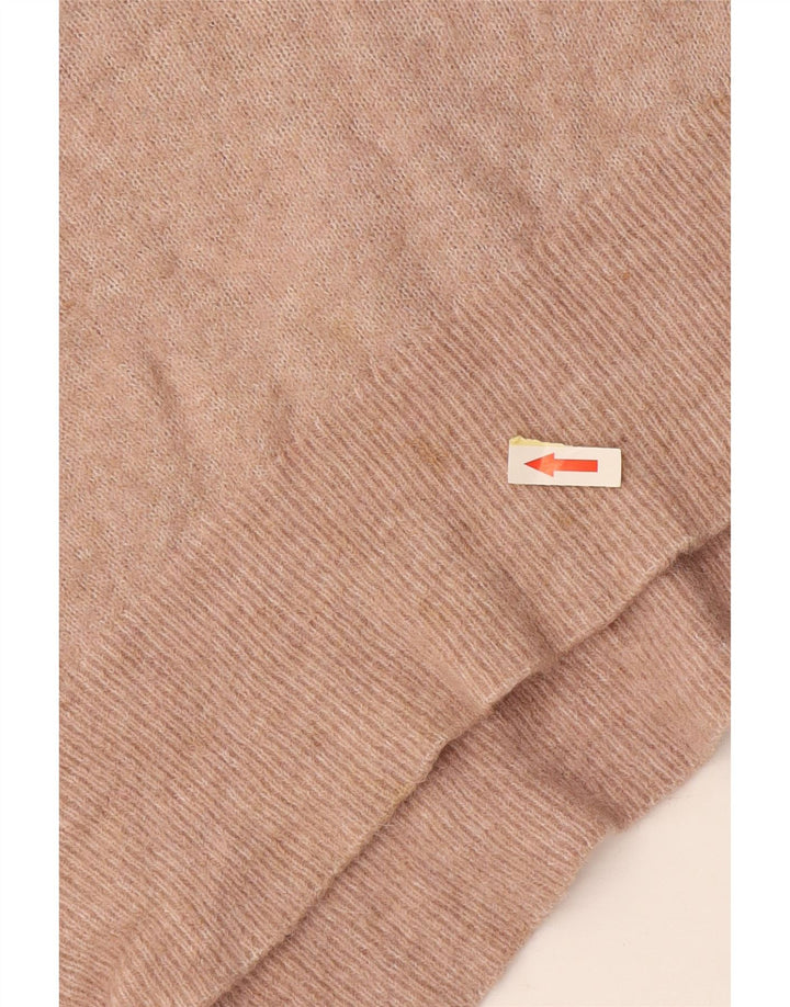 ALL SAINTS Damen Crop Pullover mit U-Boot-Ausschnitt, UK 14, Mittelrosa