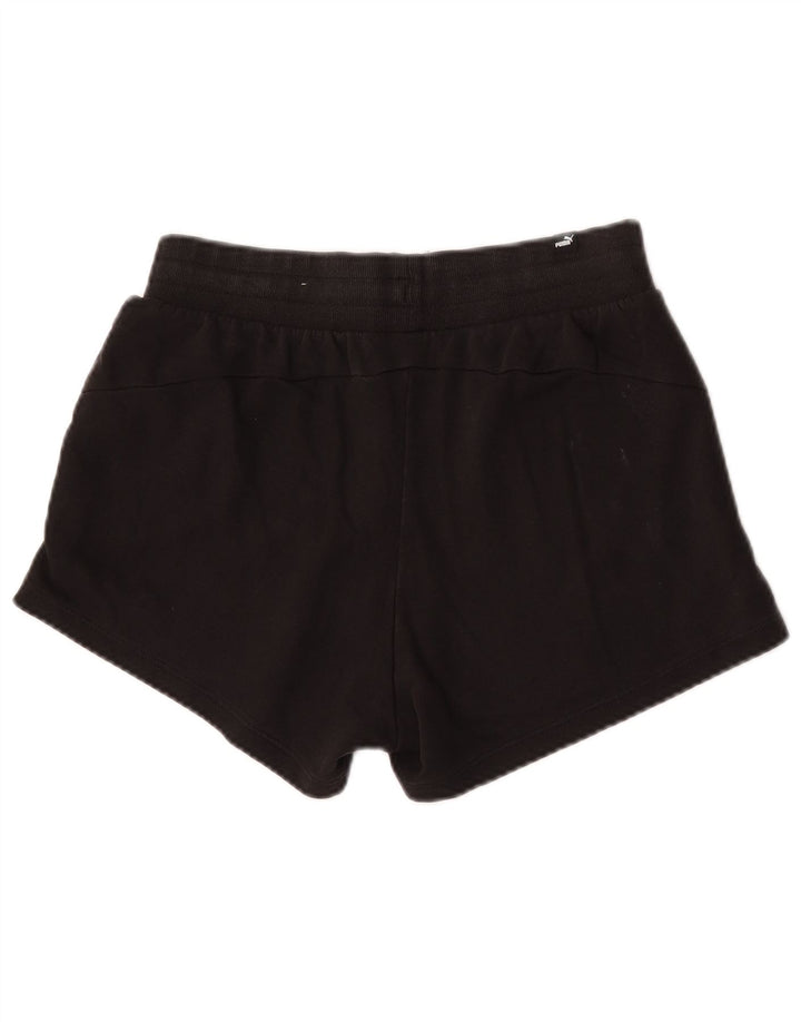 Puma Damen Sportshorts UK 12 Medium Schwarz Baumwolle
