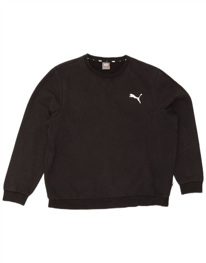 Puma Herren Sweatshirt Pullover XL Schwarz Baumwolle