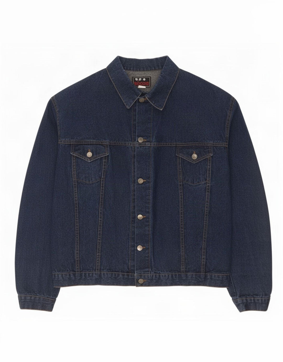 Vintage Herren Jeansjacke UK 38 Medium Marineblau