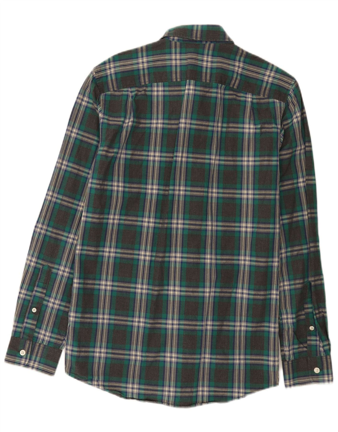 Jack Wills Herrenhemd, klein, grau kariert, Baumwolle