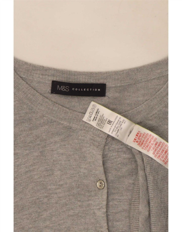 Marks & Spencer Damen-Cardigan-Pullover UK 16 Große graue Viskose