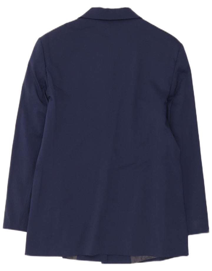Benetton Damen Mantel IT 44 Medium Marineblau Polyester