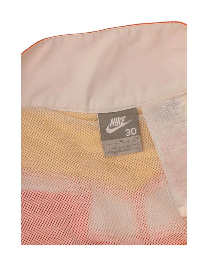 NIKE Mens Graphic Swimming Shorts Medium  Orange Colourblock Polyester