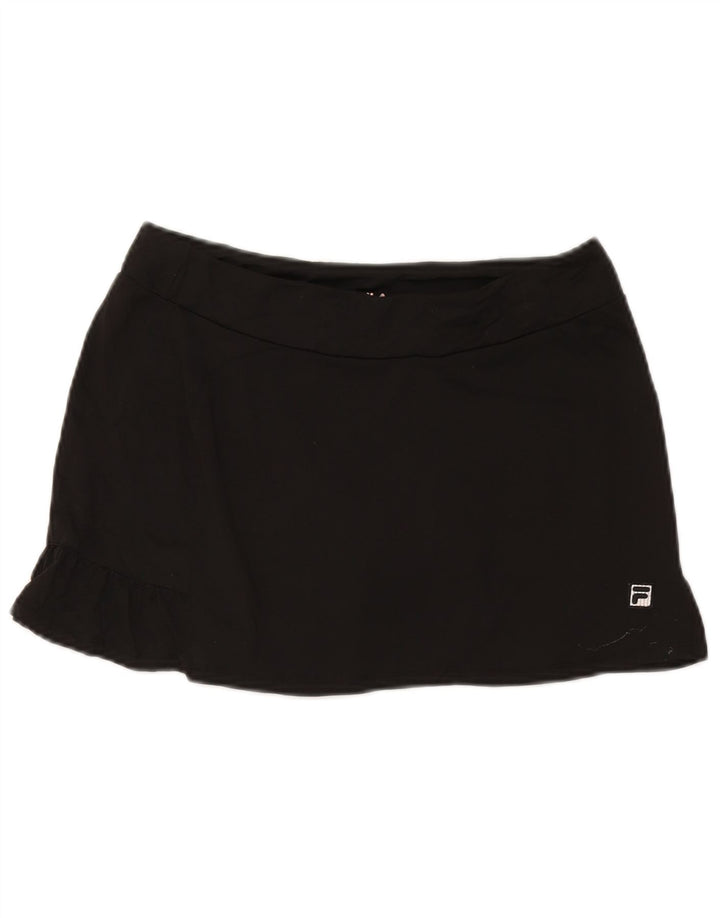 Fila Damen Tennisrock UK 12 Medium Schwarz Polyester
