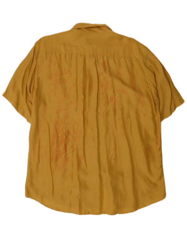 Witty Girl Damen Longline-Kurzarmshirt UK 10 Small Gelb