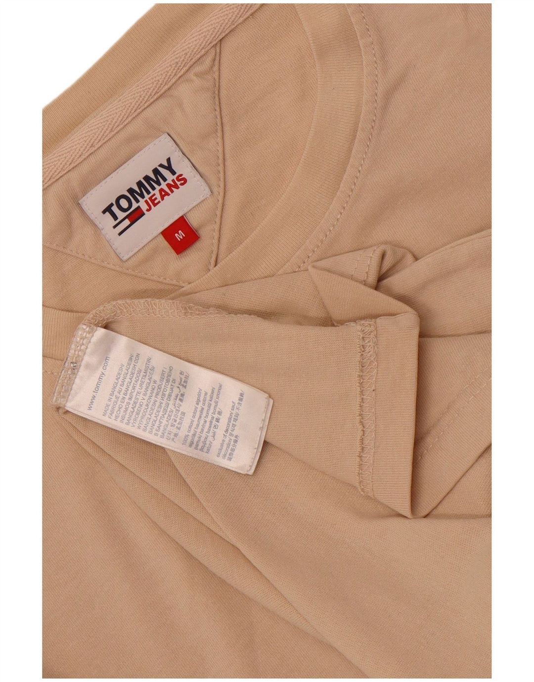 Tommy Hilfiger Herren-T-Shirt mit Grafik, mittelbeige Baumwolle