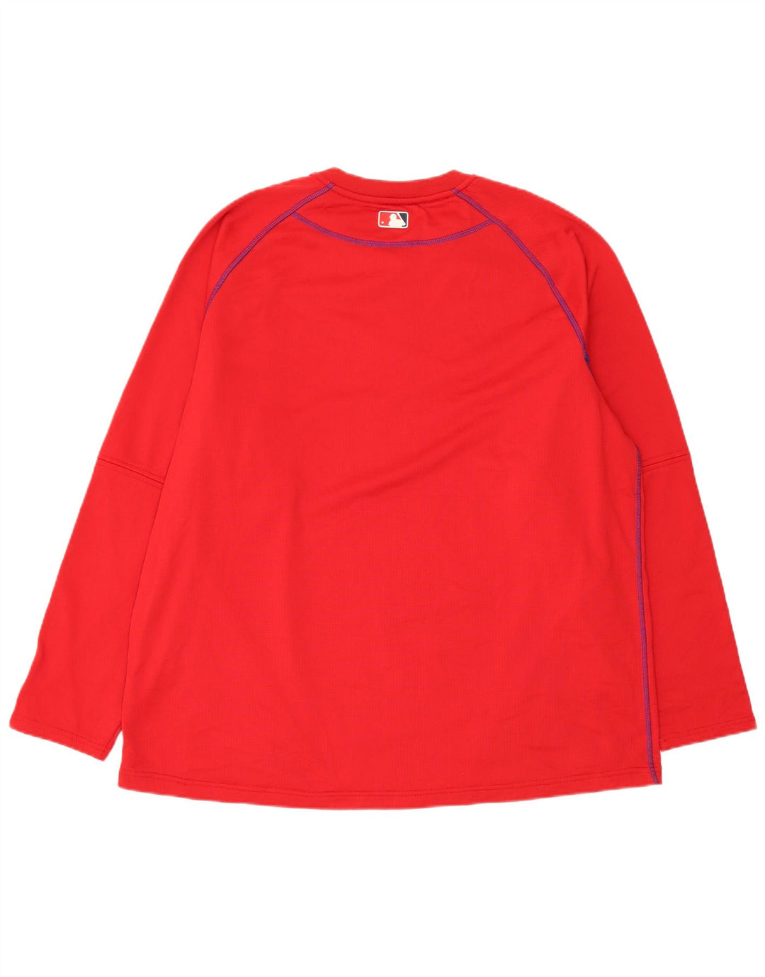 Majestic Herren Washington Nationals Top Langarm XL Rot Polyester
