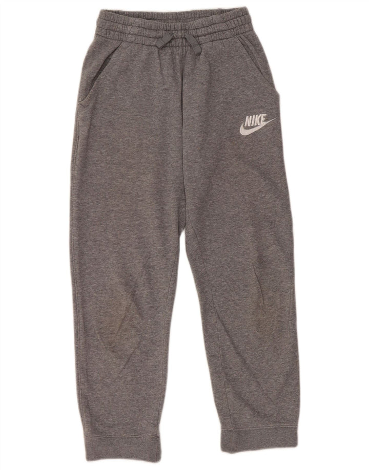 NIKE Jungen-Trainingshose, Jogginghose, 10–11 Jahre, mittelgrau meliert