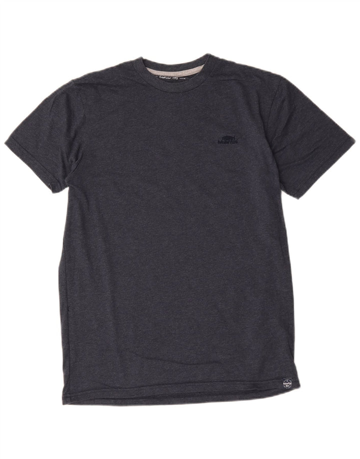 Weird Fish Herren T-Shirt Top Small Marineblau